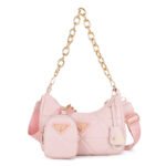 大人気 プラダ ショルダーバッグ ピンク ブラック PRADA Shoulder Bag Pink Black 番号PR004 - 画像 (18)