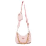 大人気 プラダ ショルダーバッグ ピンク ブラック PRADA Shoulder Bag Pink Black 番号PR004 - 画像 (17)