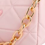 大人気 プラダ ショルダーバッグ ピンク ブラック PRADA Shoulder Bag Pink Black 番号PR004 - 画像 (13)