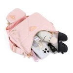 大人気 プラダ ショルダーバッグ ピンク ブラック PRADA Shoulder Bag Pink Black 番号PR004 - 画像 (4)